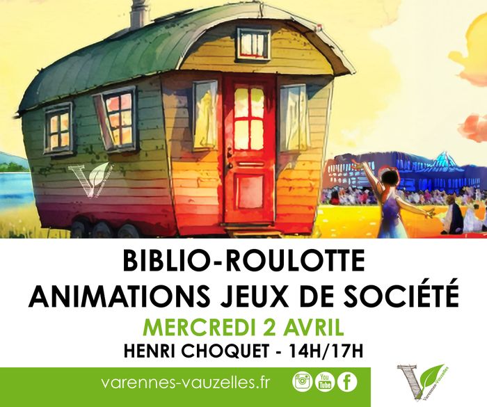 Animations jeux de société à la Biblio-roulotte