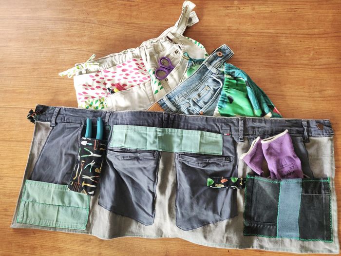 Atelier écogestes : fabriquer un tablier de jardin en jean