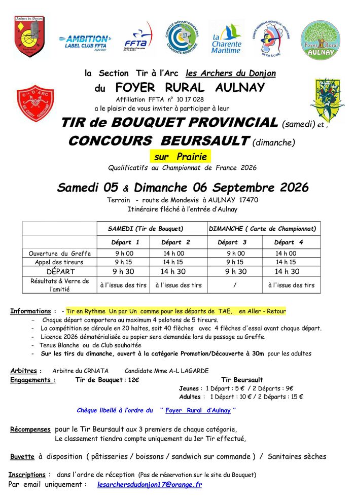Tir de Bouquet Provincial et Beursault