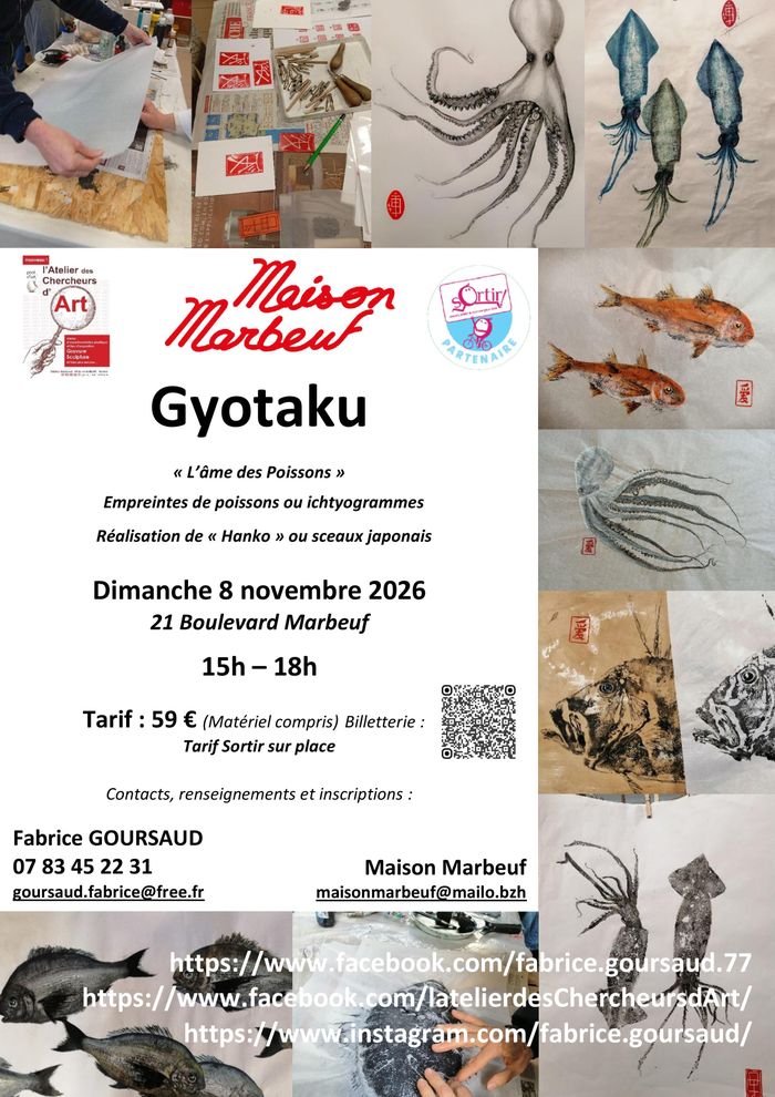 Stage Gyotaku à la Maison Marbeuf