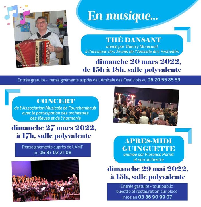 Thé dansant, concert, guinguette