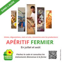 Apéritif fermier Les Vins ROBERT à Pieusse Visite et dégustation