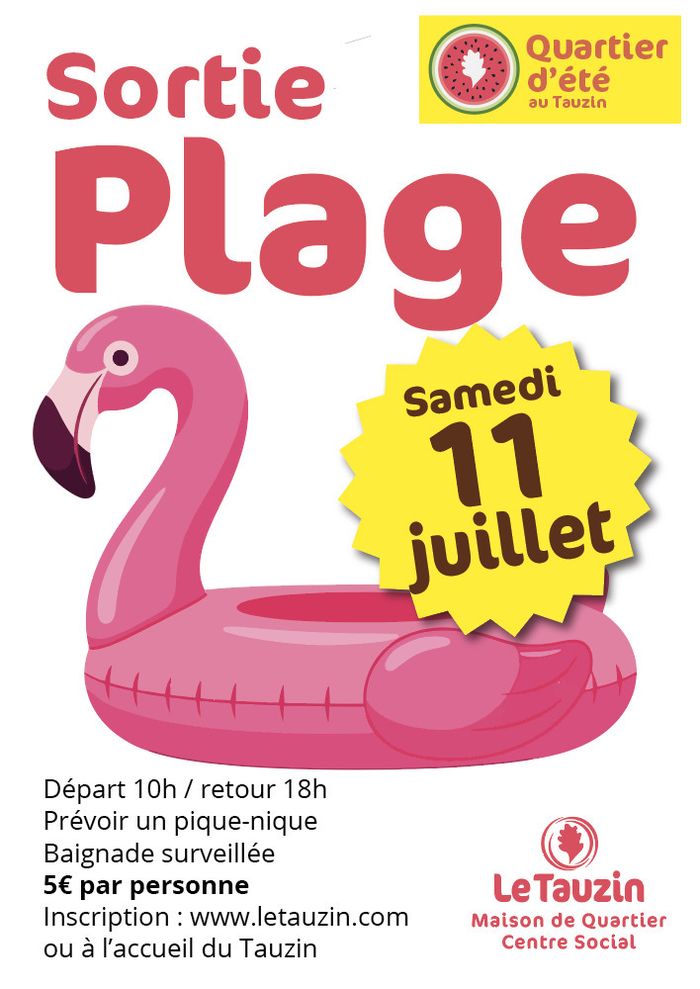 Quartier d'été : sortie plage