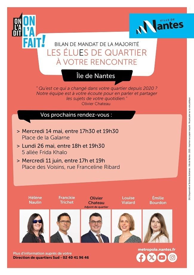 Les élues et élus de quartier à votre rencontre
