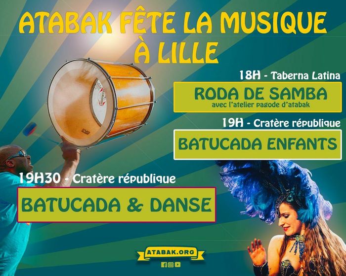 ATABAK - Ecole de Samba - Danses et percussions Brésiliennes