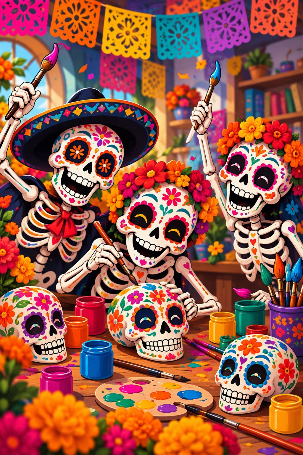 Calaveras en folie
