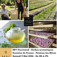 RDV Gourmand plantes aromatiques au Domaine de Pouzes à Pézènes-les-Mines proche Bédarieux