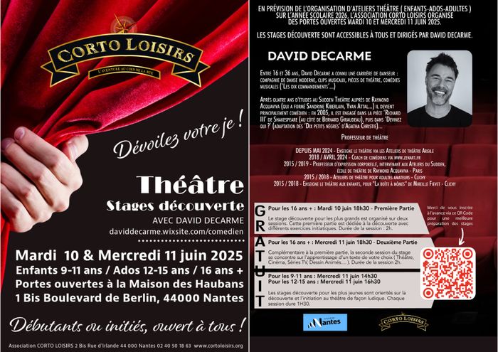 Stage découverte Théâtre