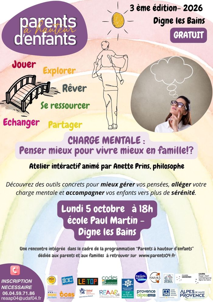 Charge mentale : Penser mieux pour vivre mieux en famille!?