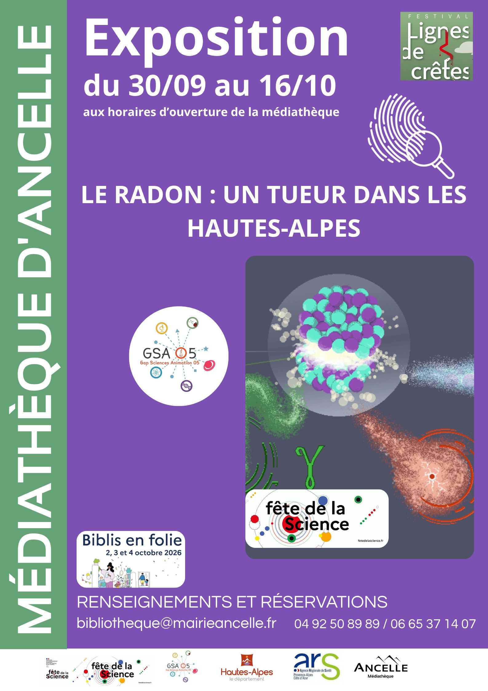 Exposition « Le Radon : un tueur dans les Hautes-Alpes », par Gap Sciences Animation 05