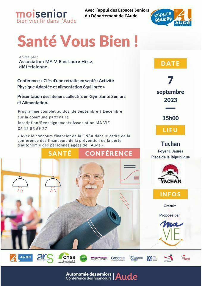 Conférence et atelier : Santé vous bien!