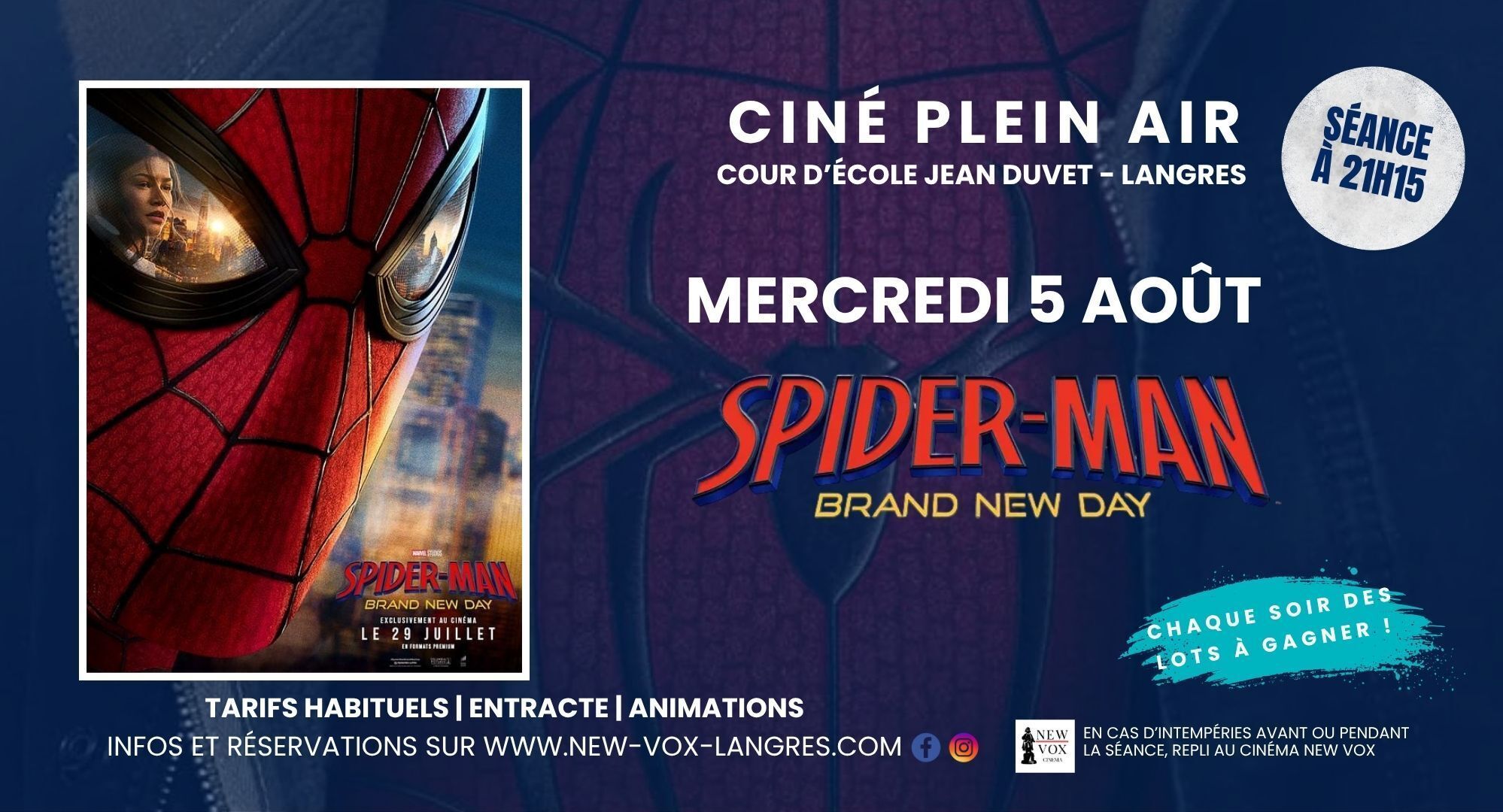 Ciné Plein Air : "Spider man : Brand new day"