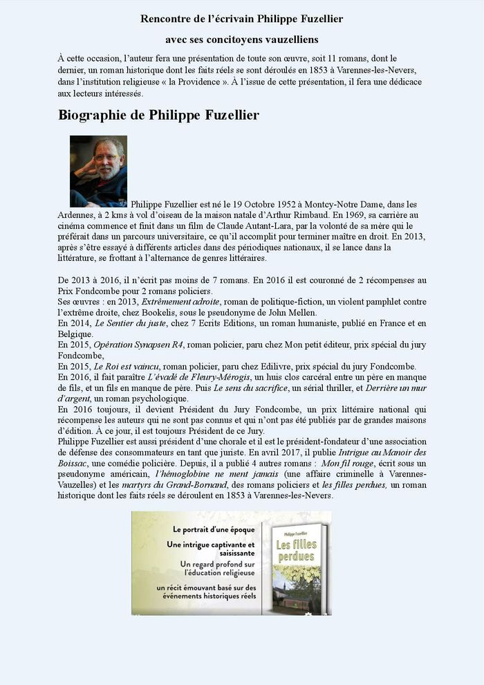 Rencontre artistique - Philippe Fuzellier