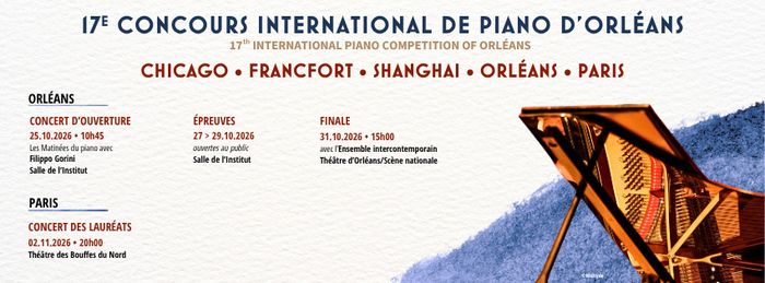 Affiche — 17e Concours international de piano d’Orléans