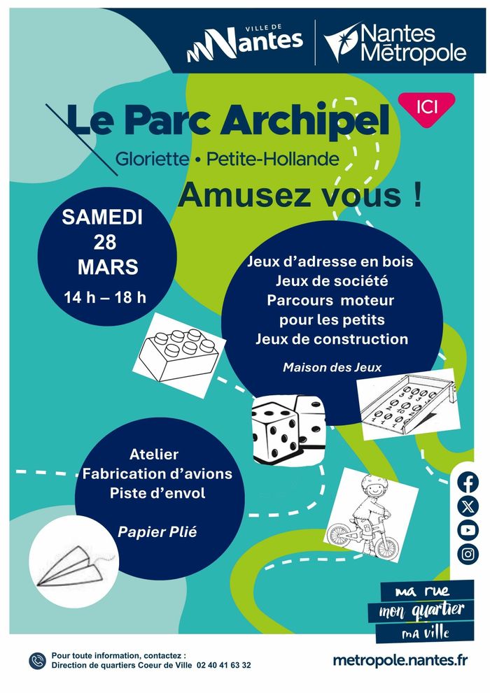 Amusez Vous ! au Parc Archipel Petite Hollande