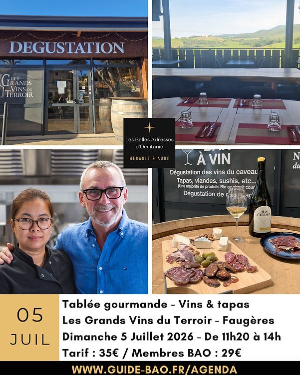 Tablée gourmande - Vins & Tapas