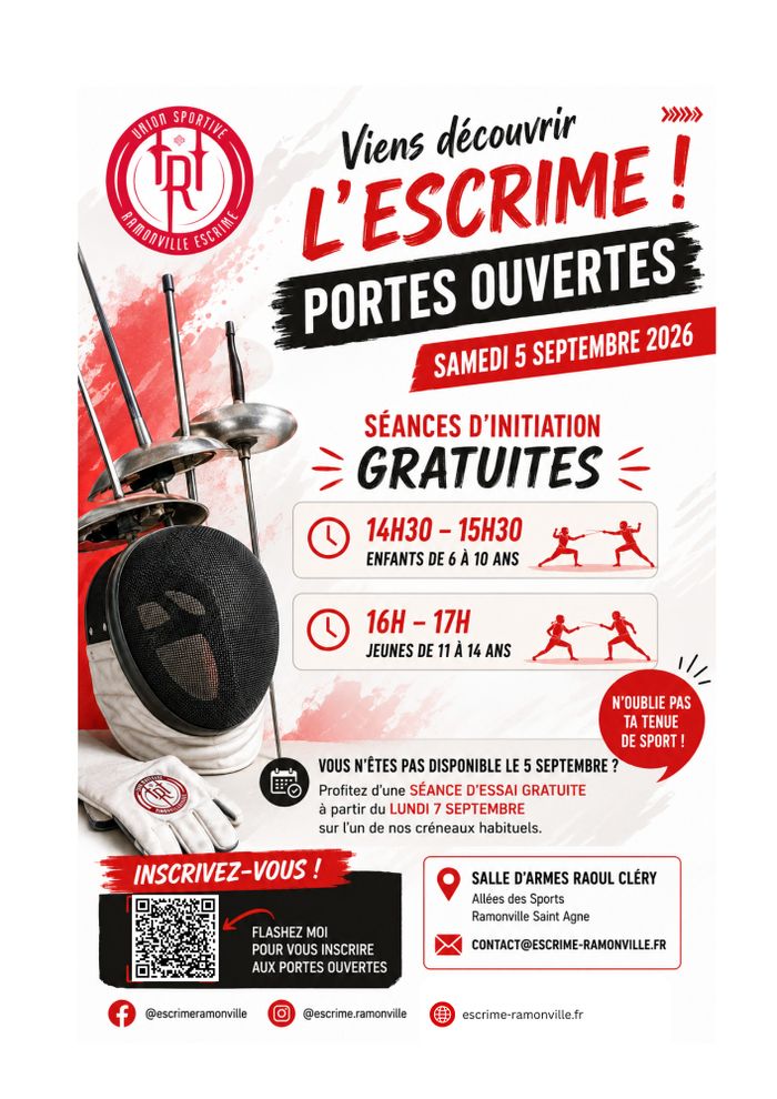 Portes ouvertes - séances d'initiation Escrime