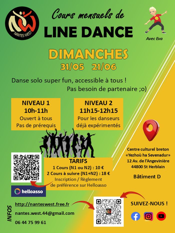 Deux cours de Line Dance à suivre