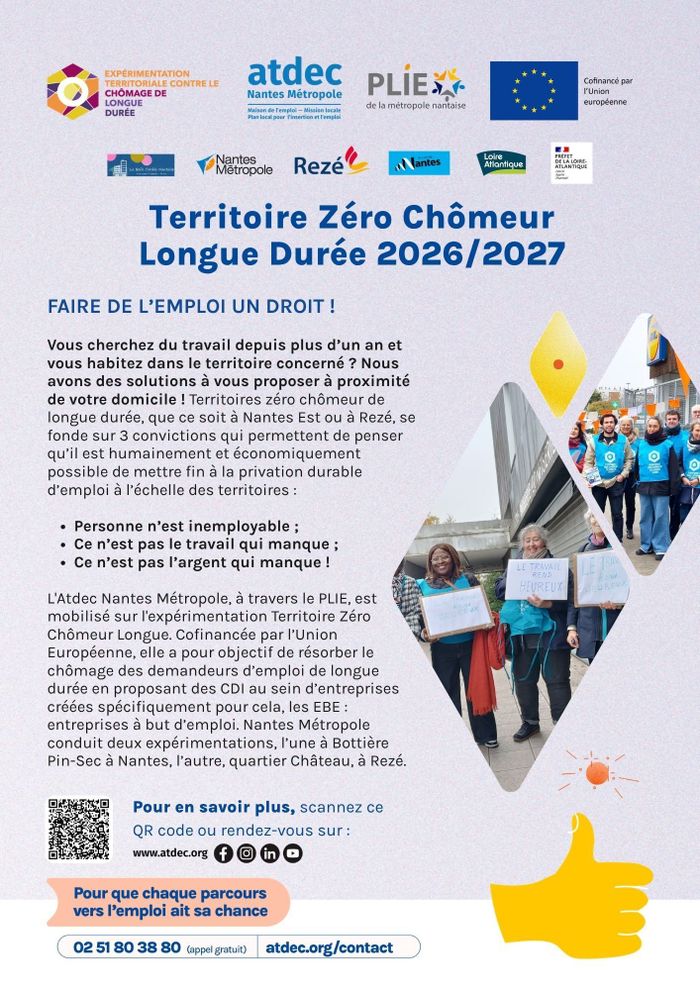 Info Coll' - Découvrir Territoire Zéro Chômeur Longue Durée à Rezé