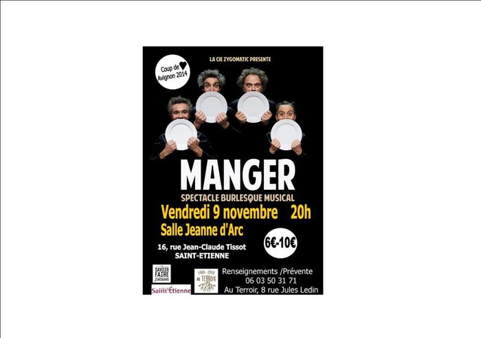 (spectacle militant) Manger: pièce de théâtre burlesque musical