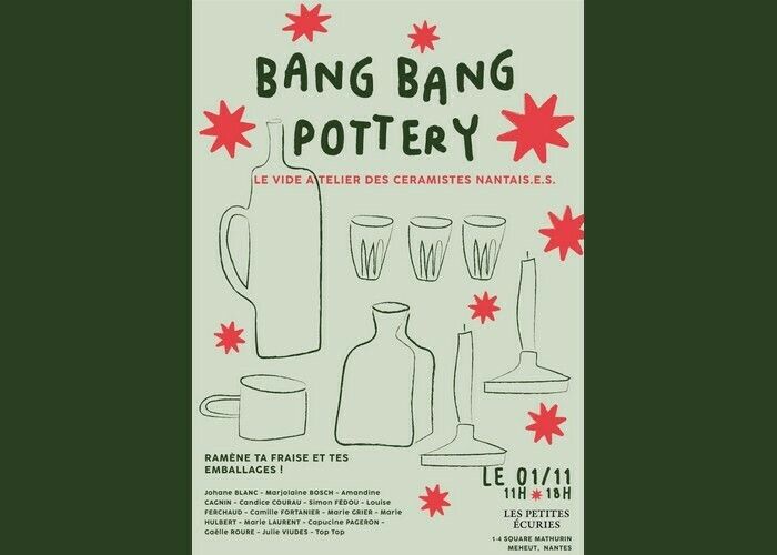 Vide-atelier des céramistes nantais - Bang Bang Pottery