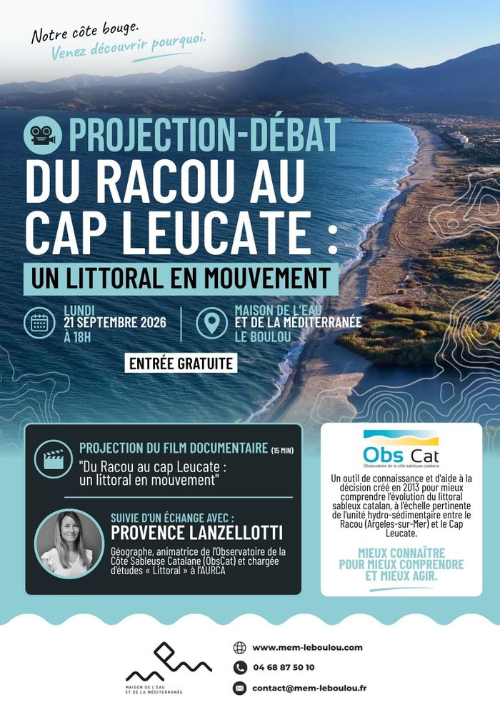 Projection débat "du Racou au Cap Leucate, un littoral en mouvement"