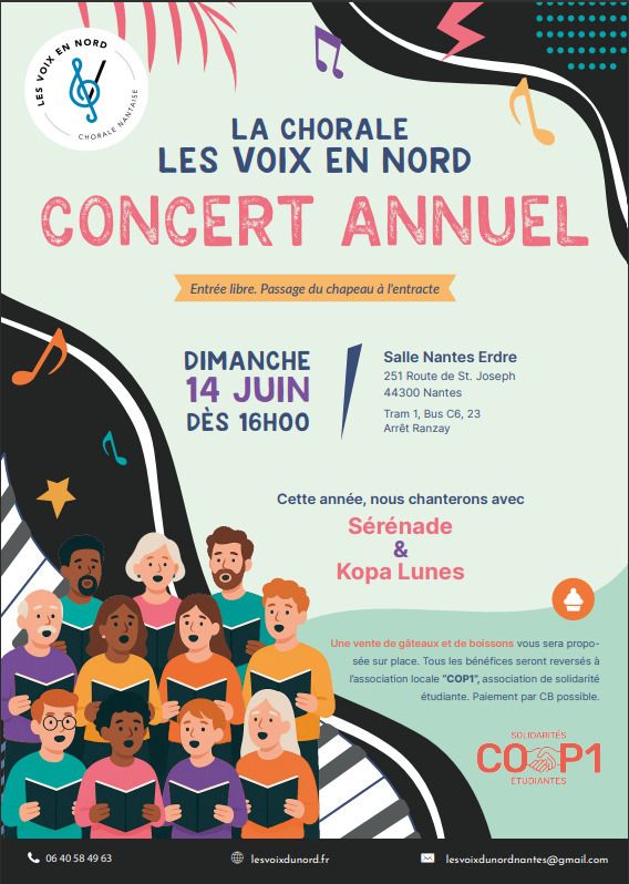 Concert de fin d'année - Chorale les voix en Nord