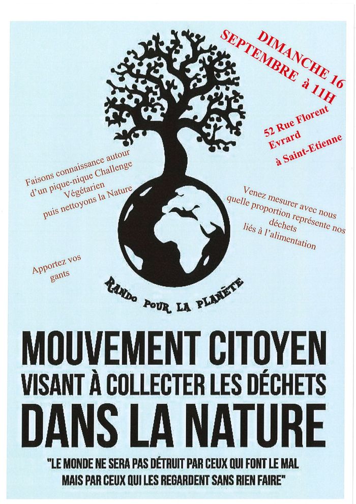 (chantier collaboratif) RANDO pour la PLANETE, mouvement citoyen visant à collecter les déchets dans la nature
