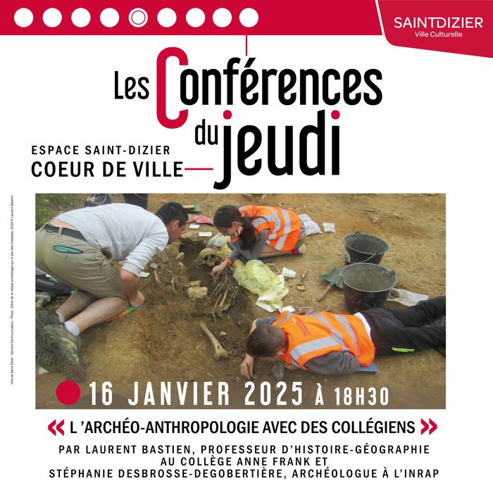 Les conférences du jeudi : L'archéo-anthropologie avec des collégiens