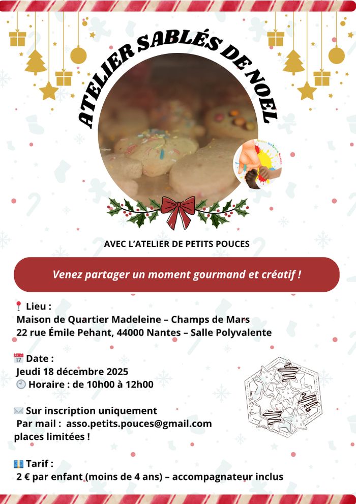Atelier Sablés de Noël – Pour les tout-petits !