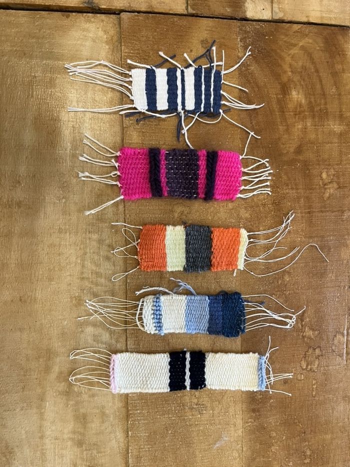Tissage marque page