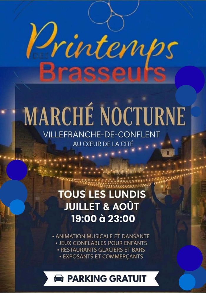 Marché nocturne - animations, jeux, artisans