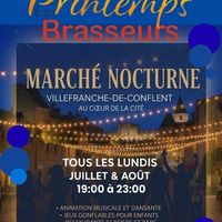 Marché nocturne - animations, jeux, artisans