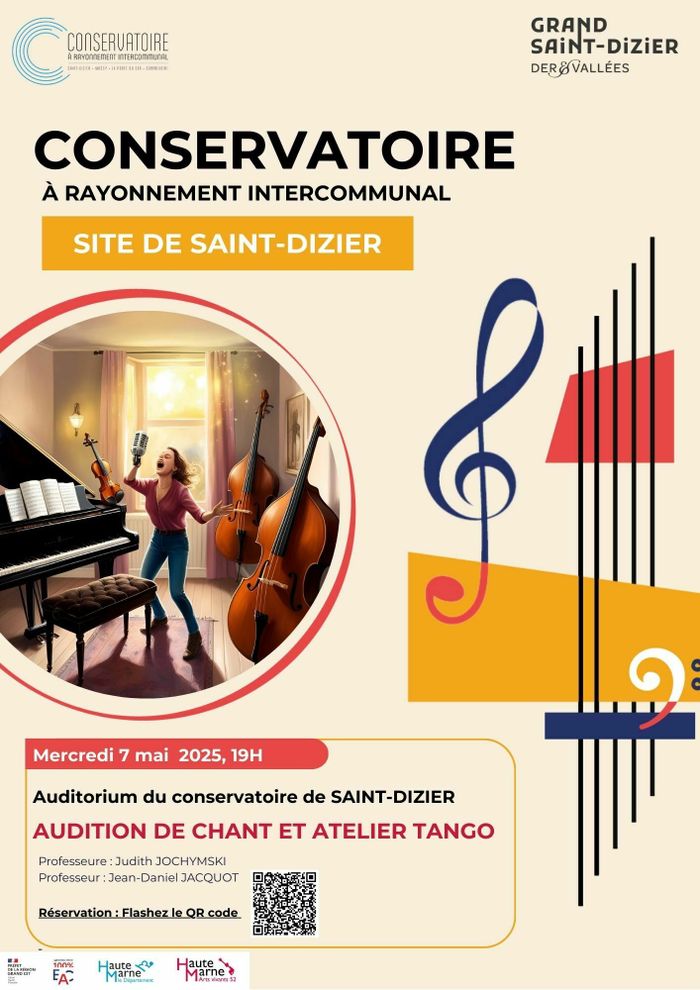 Audition des élèves des classes de chant et de l'atelier tango du conservatoire Jean WIENER de SAINT-DIZIER