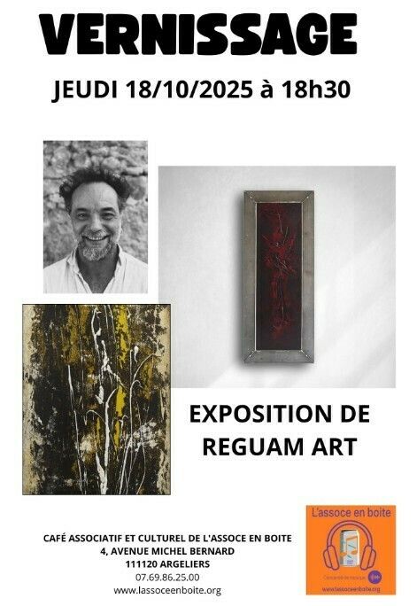 Vernissage de l'expo de Reguam Art