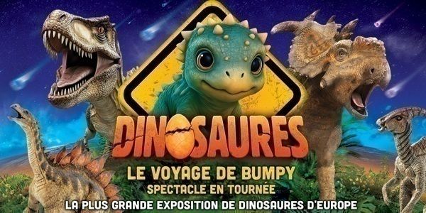 Dinosaures: Le voyage de Bumpy®, l'exposition-spectacle à Reims - Tour 2026