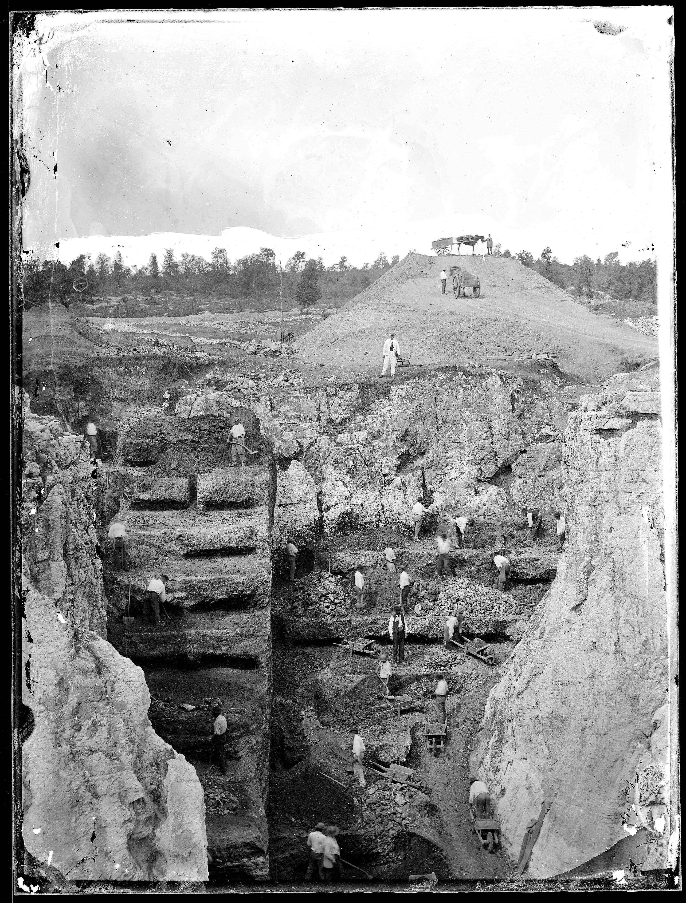 Fouilles paléontologiques, Paysages photographiques