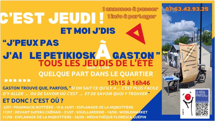 Le petitKioskÀgaston : Les jeudis de l'été