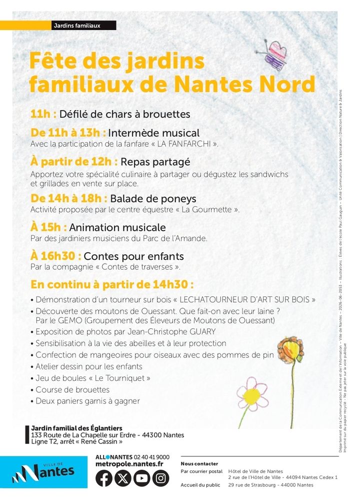 Fête des jardins familiaux de Nantes Nord