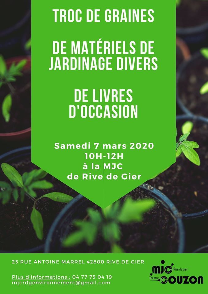 (échange solidaire) Troc de graines