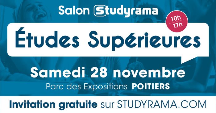 Organisé avec le soutien de la région Nouvelle-Aquitaine et de l'académie de Poitiers, le salon vous permettra de rencontrer 500 Formations de Bac à Bac+5 et d'assister à des conférences thématiques.