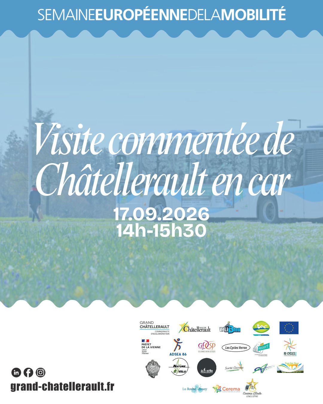 Visite commentée de Châtellerault en car