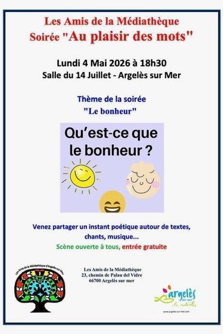 Soirée Lecture de textes - Le Bonheur