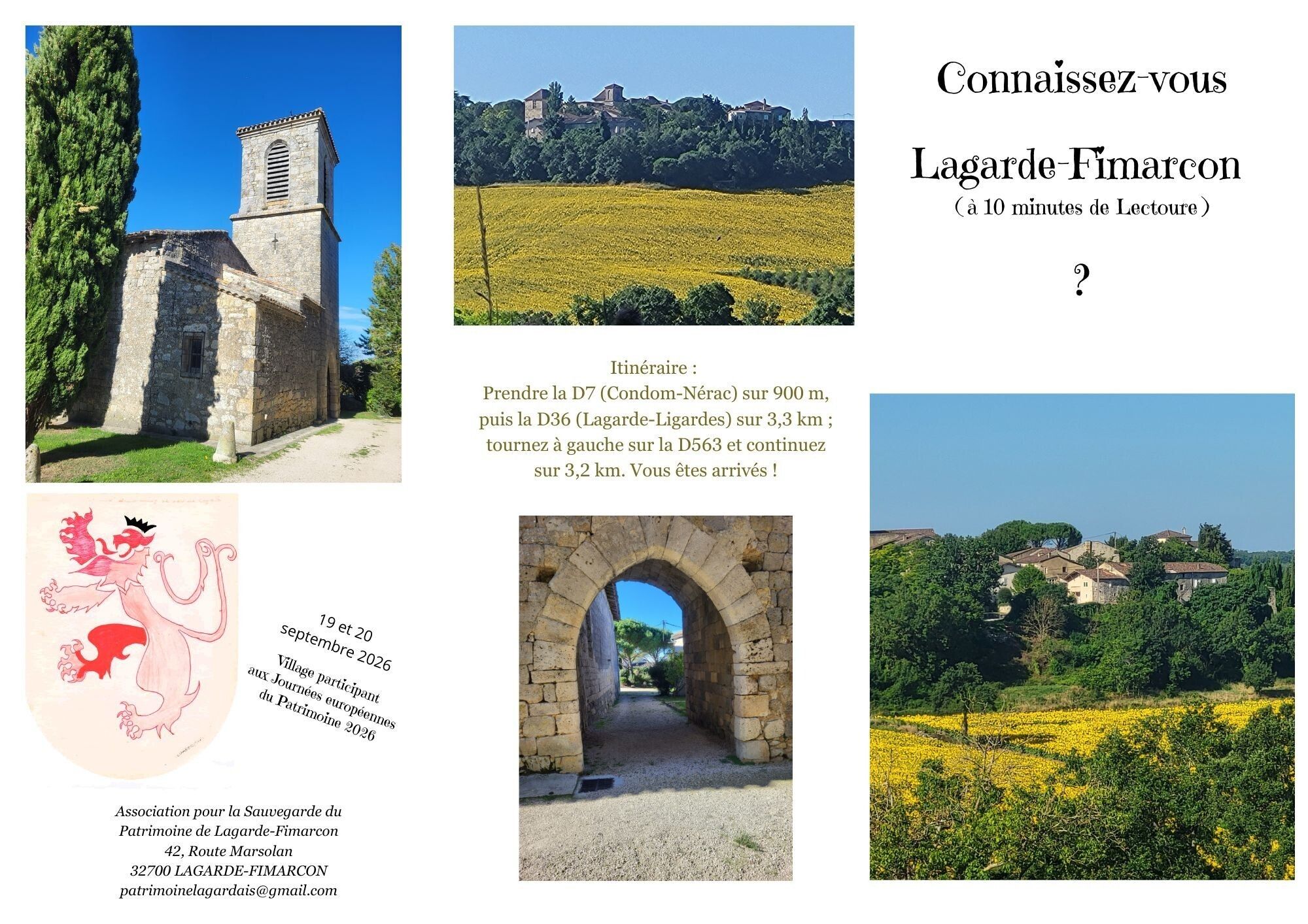 [Visite libre] Lagarde-Fimarcon : un refuge de pierre et de verdure au cœur de la Toscane française