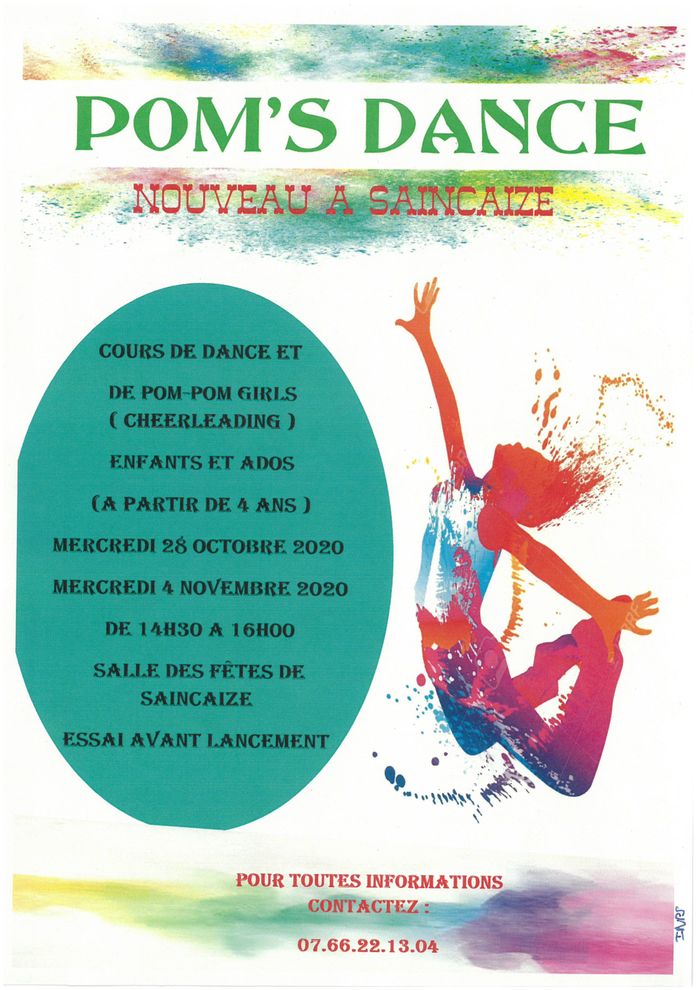 Cours de dance et de pom-pom girls