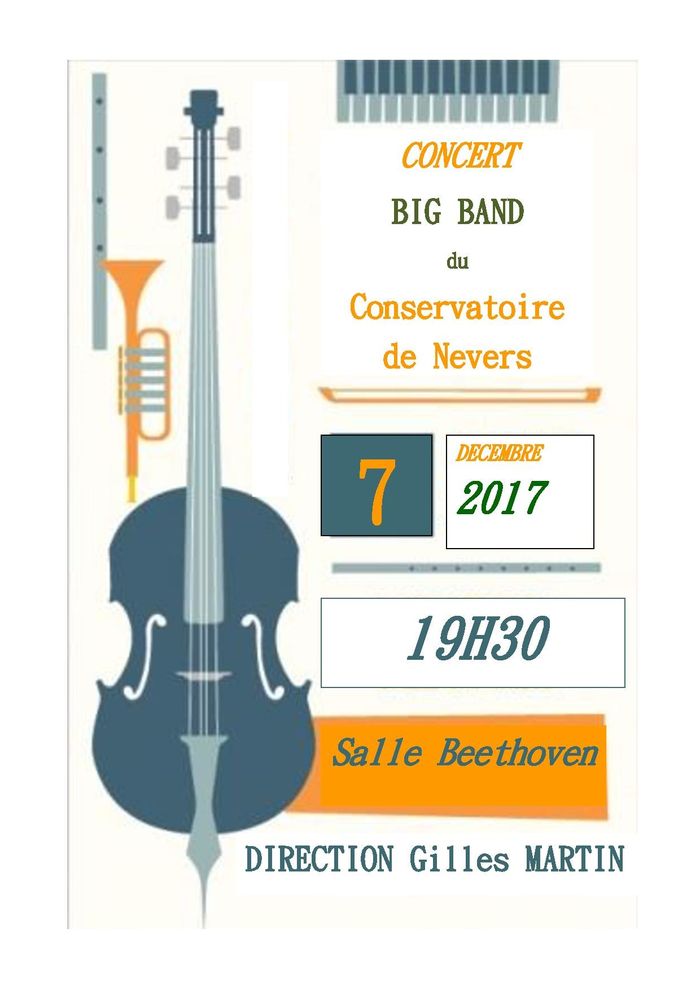Concert Big Band du Conservatoire de Nevers.