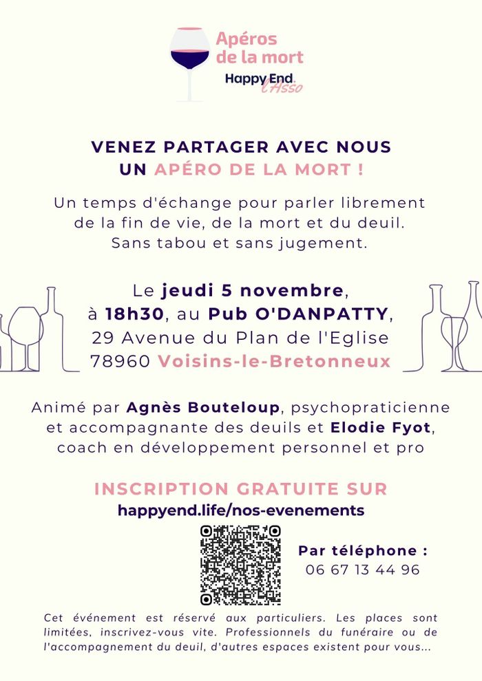 Agenda 1 VENEZ PARTAGER un "APERO DE LA MORT" avec nous !