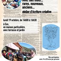 Avec des mots... rares, nouveaux, anciens... • Atelier d'écriture créative