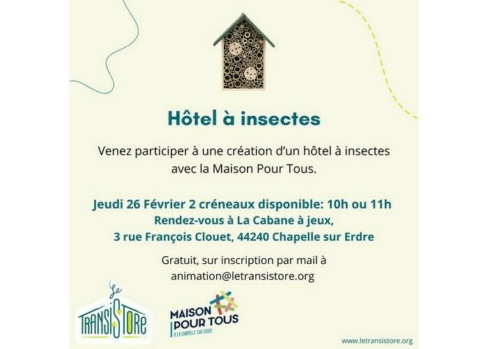 Création d'un hôtel à insectes