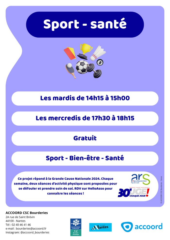 Bouge 30 minutes chaque jour !